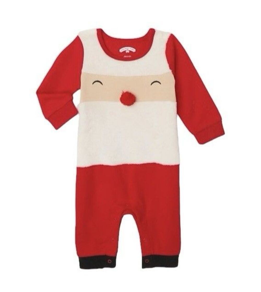 Holiday Time Santa Romper  Size 0-3 Months